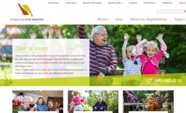 Schermafbeelding van zorggroepsintmaarten.nl