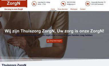 Schermafbeelding van zorgn.nl