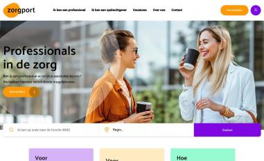 Schermafbeelding van zorgport.nl