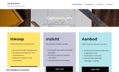 Schermafbeelding van zorgverkeer.nl