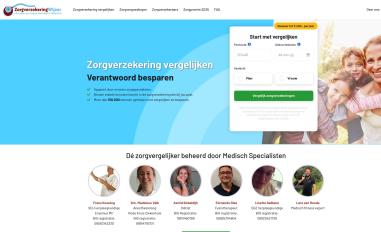 Schermafbeelding van zorgverzekeringwijzer.nl