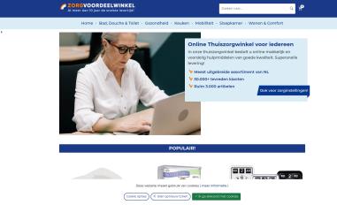 Schermafbeelding van zorgvoordeelwinkel.nl