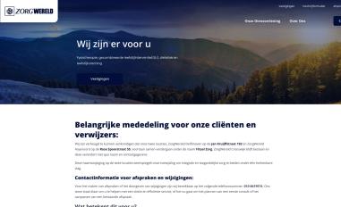 Schermafbeelding van zorgwereld.com