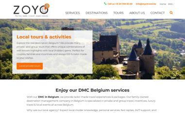Schermafbeelding van zoyotravel-dmc.be