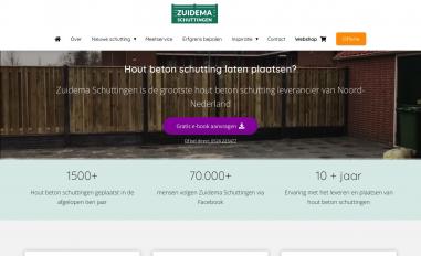 Schermafbeelding van zuidemaschuttingen.nl