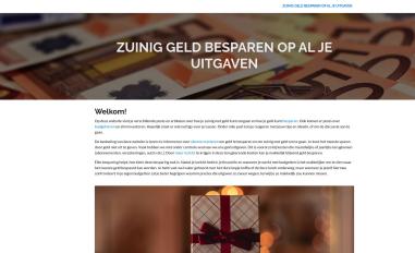 Schermafbeelding van zuiniggeldbesparen.nl
