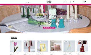 Schermafbeelding van zusjesgroen.nl