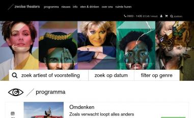 Schermafbeelding van zwolsetheaters.nl