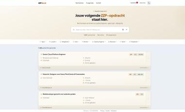 Schermafbeelding van zzpdock.nl