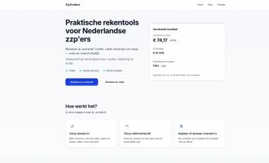 Schermafbeelding van zzptoolbox.nl