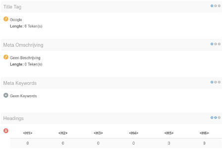 Metatags Onderzoeken